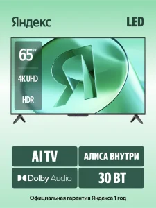 Яндекс ТВ Станция Бейсик с Алисой 65 YNDX-00077